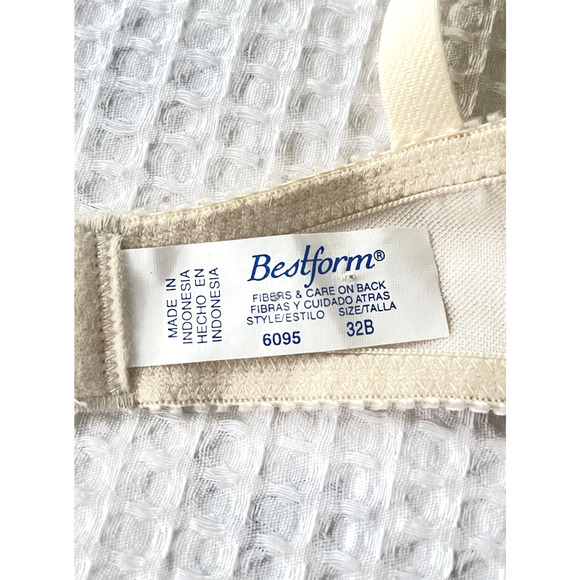 NWT Vintage Bestform Bra 32B Lined Wire Free 6095 - Picture 3 of 4